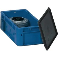LA KA PE Auflagedeckel L400xB300mm schwarz PP f.Transportstapelkasten 4St./Karton