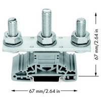 WAGO 885-310 Bolzenklemme Grau 10St.