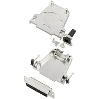 TRU Components TCDTZF25DBSK 7708424 D-SUB Buchsenleisten-Set 180° Polzahl: 25
