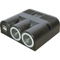 ProCar 67324501 Zigarettenanzünder-Verteiler Anzahl Zigarettenkupplungen 2 x Schnittstellen: USB