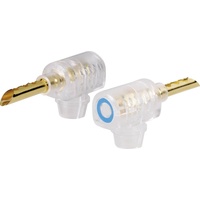 TRU Components Bananenstecker Stecker, gewinkelt Stift-Ø: 4mm Schwarz
