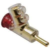 TRU Components Bananenstecker Stecker, gerade Stift-Ø: 4mm Rot 1St.