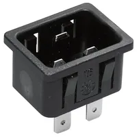 Martin Kaiser Kaiser 767/10/63/sw/C Kaltgeräte-Steckverbinder 767 Stecker, Einbau vertikal
