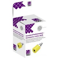 TRU Components Laborsteckverbinder-Sortiment Buchse, Einbau vertikal Gelb