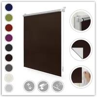 Lichtblick Thermo-Rollo Klemmfix 110 x 150 cm braun
