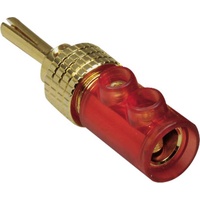 TRU Components Bananenstecker Stecker, gerade Stift-Ø: 4mm Rot 1St.