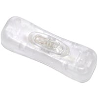 TRU Components Schnurschalter Transparent 1 x Aus/Ein 2 A