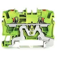 WAGO 2204-1207 Schutzleiterklemme 6.20 mm Push-In-Klemme Grün, Gelb
