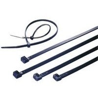 TRU Components 1592885 TC-CVR120LW203 Kabelbinder 120mm 4.80mm Schwarz UV-stabilisiert