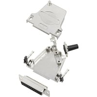 TRU Components TCD45ZF25DMSK 7709120 D-SUB Buchsenleisten-Set 45° Polzahl: 25