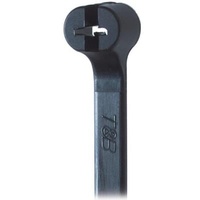 ABB TY523MXR Kabelbinder 92mm 2.40mm Schwarz mit Metallzunge 100St.
