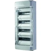 PROTEC.class PV448FR Feuchtraumverteiler, Aufputz, 48 TE, 4-Reihig, grau