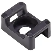 TRU Components Befestigungssockel schraubbar TC-6645716 Schwarz 100 St.