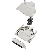 TRU Components TCDTPKM25DMSK 7709268 D-SUB Buchsenleisten-Set 180° Polzahl 25