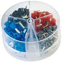 BLANKO isolierte Twin-Aderendhülsen 200 Stück