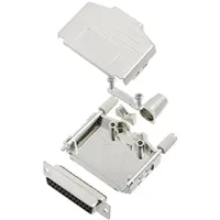 TRU Components TCDPPK25MDMSK 7709116 D-SUB Buchsenleisten-Set 180 ° Polzahl: