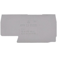 Hager KWE08G Endplatte Grau
