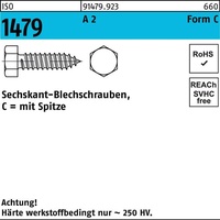 Industrial Quality Supplies ISO 1479 Form C Sechskant-Blechschraube VG