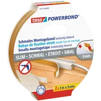 Tesa Powerbond Montageband schmal 2 Stück 5 m x