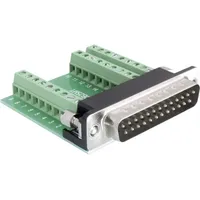 DeLock 65318 D-SUB Stiftleiste 180 ° Polzahl: 25, 27
