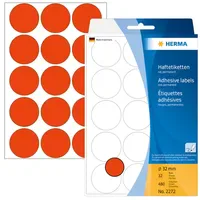 Herma Markierungspunkte 2272 Rot Ø 32 mm 480 St.