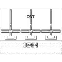 Striebel & John KF423 Zählerwechselplatte mit Zählerkreuz TSG-Plätze 1