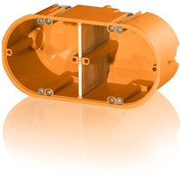 F-Tronic Hohlwandgerätedose massiv, 2fach, t=60mm