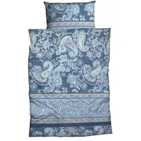 Casatex Bettwäsche Sentta 135 x 200 cm Satin Blau