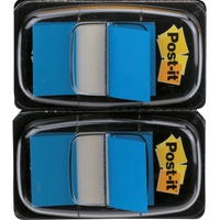 Post-it Index Haftstreifen Standard, Blau 2 Spender, 25.4 mm