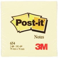 Post-it Haftnotiz Notes 654 76x76mm 100Blatt gelb