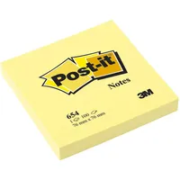 Post-it Haftnotiz Notes 654 76x76mm 100Blatt gelb