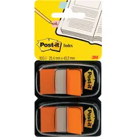 Post-it Index Haftstreifen Standard, Orange, 2 Spender - Für