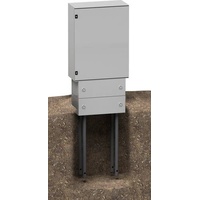 Schneider Electric NSYZM283G Glasfaserverstärkter Polyester-Sockel f. Geh. PLM108 Frontöff.