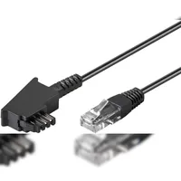 Goobay TAE-F Anschlußkabel 3m,sw,St/St 51233