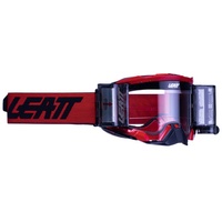 Leatt Velocity 5.5 Roll-Off, Crossbrille - Dunkelrot/Schwarz Klar -