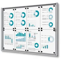 Showdown Displays Showdown® Displays Schaukasten Economy XS B1 silber