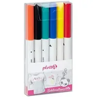 PlottiX Sublimationsstifte Basic Set 6 Farben