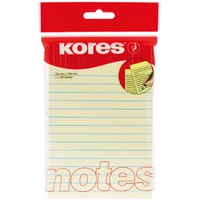 KORES N46510 Haftnotizen Notes liniert, 150 x 100 mm,