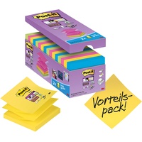 Post-it Super Sticky Z-Notes, 76 x 76 mm, farbig