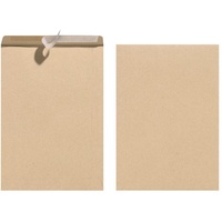 Herlitz Versandtasche C5, ohne Fenster, braun