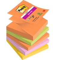Post-it Z-Notes Boost Haftnotizen extrastark farbsortiert, 5 Blöcke