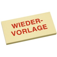 Info Haftmarker gelb "WIEDERVORLAGE" 3x 50 Streifen