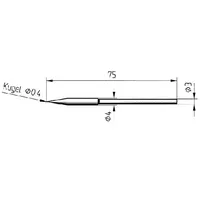Ersa Dauerlötspitze gerade bleistiftspitz 0,4 mm 0212BDLF