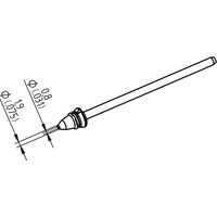 Ersa 0742ED0819H/SB Entlötspitze Konisch Spitzen-Länge 79.25mm Inhalt 1St.