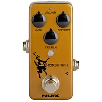 Nux Horseman NOD-1 Gold/Silber Analog-Overdrive-Pedal, schwarz, volle größe