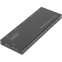 Digitus DS-45323 4 Port HDMI-Splitter LED-Anzeige, Metallgehäuse, Ultra HD-fähig