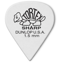 Dunlop Tortex Sharp Pick, 1.5mm, 12-Pack (412P150)