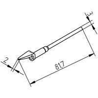 Ersa Entlötspitze Spitzen-Größe 2mm Inhalt 1St.