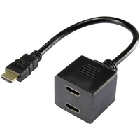 Renkforce RF-4212177 HDMI Y-Adapter [1x HDMI-Stecker - 2x HDMI-Buchse]