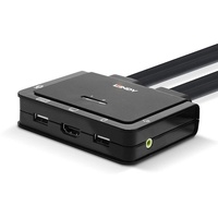 Lindy 42347 2 Port HDMI Maus, Tastatur 3840 x